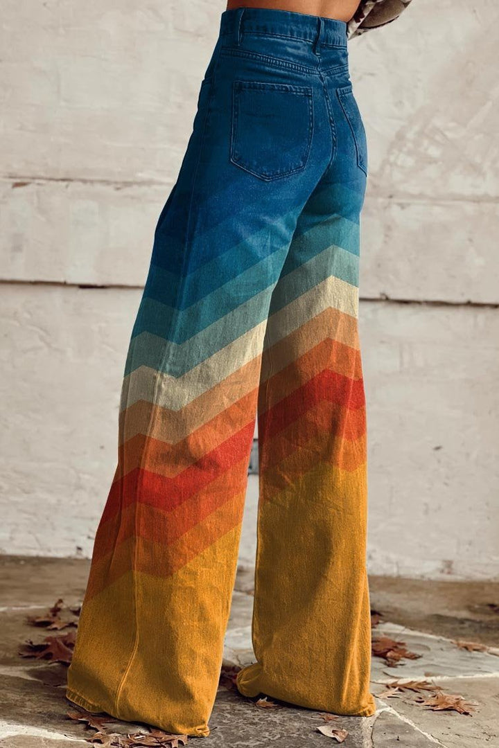 Agnès | Pantalon Motif Naturel